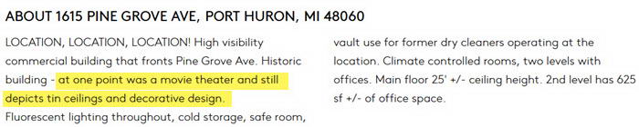 Pine Grove Theatre - Loopnet Real Estate Listing (newer photo)